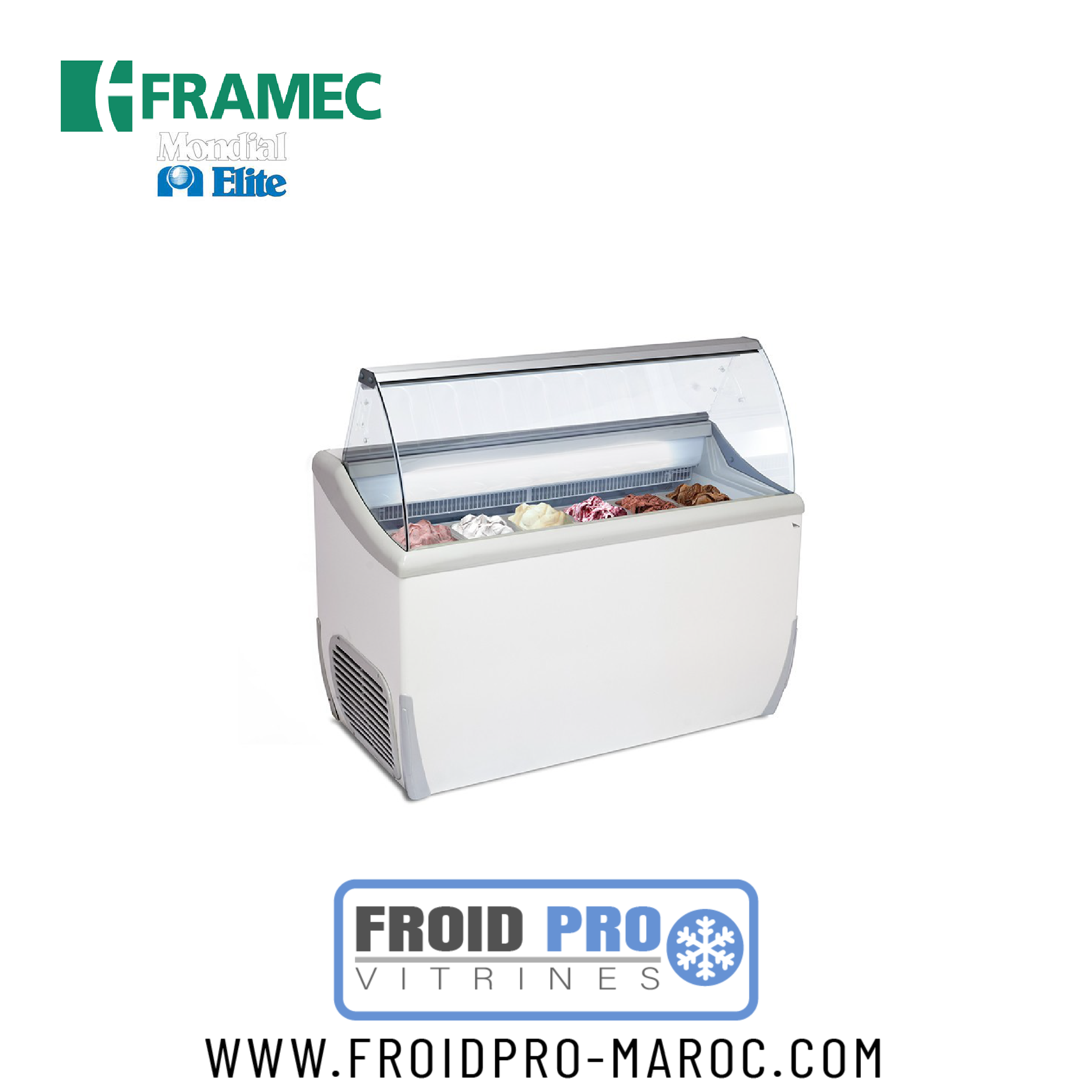 Vitrine A Glace 7 Bacs Bombe J7Extra Vitrine A Glace 7 Bacs Bombe J7Extra