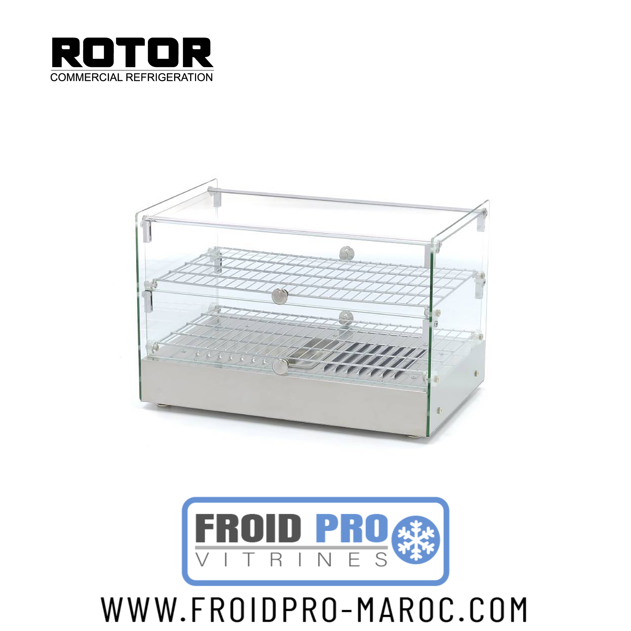 Vitrine Chauffe Croissants 2 Niveaux 50 L Vitre Droite 554X361X376 Rtr-50L Vitrine Chauffe Croissants 2 Niveaux 50 L Vitre Droite 554X361X376 Rtr-50L