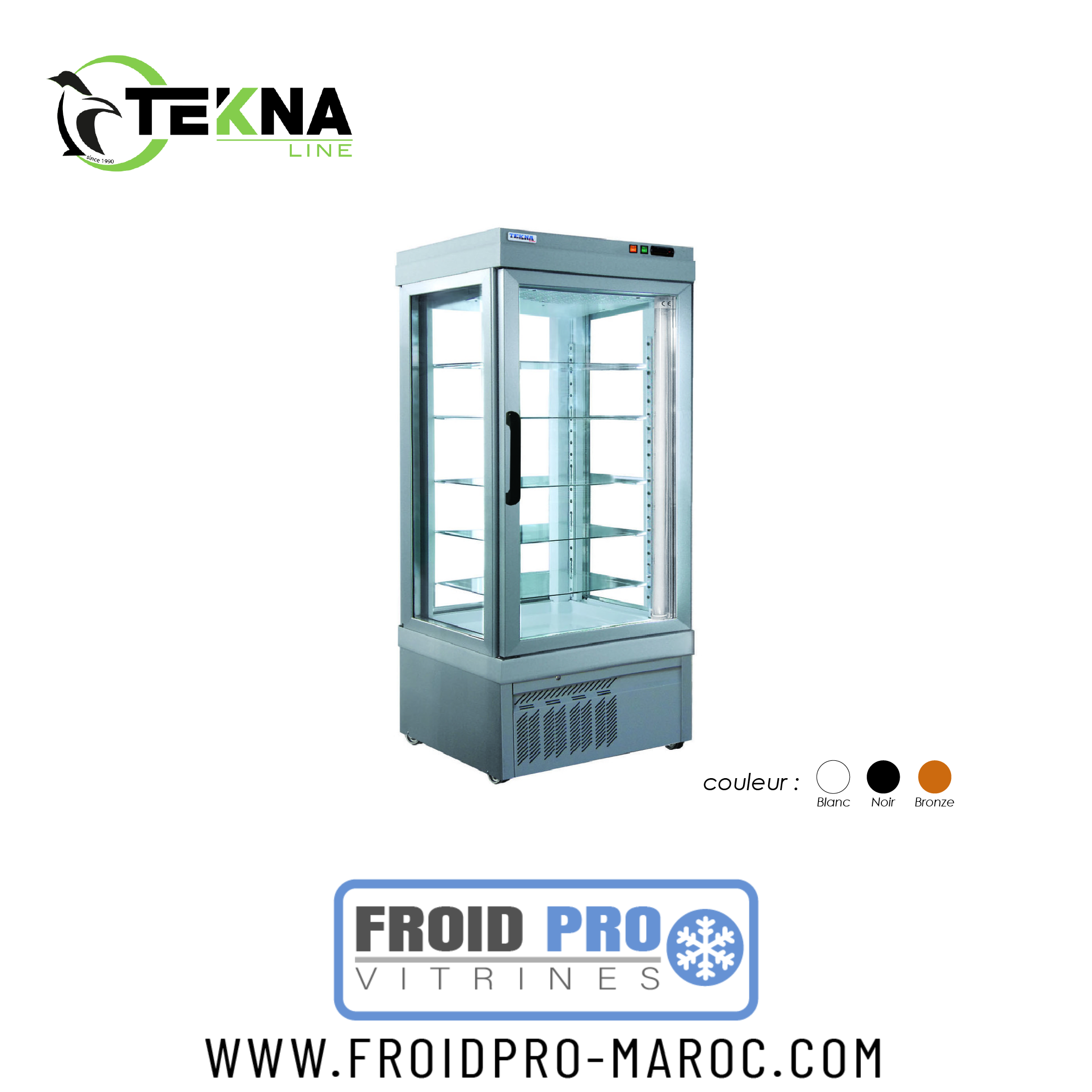 Vitrine Ventile 4 Faces Negative 90 Blanc 9400Nfn-Bl Vitrine Ventile 4 Faces Negative 90 Blanc 9400Nfn-Bl