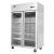 armoire 2 portes vitrée positive 900 l inox ycf9402 model atosa